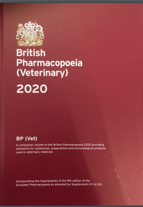 英國藥典 (2020年版)(獸醫)